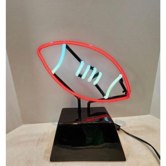 Cool Bright Red Football Light Room Deco neon - Picture 1 of 1